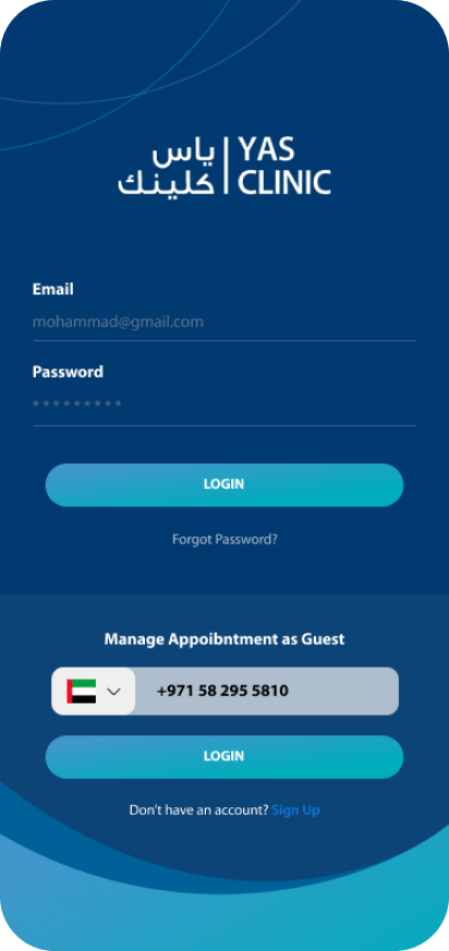 yas-clinic-sign-up-page